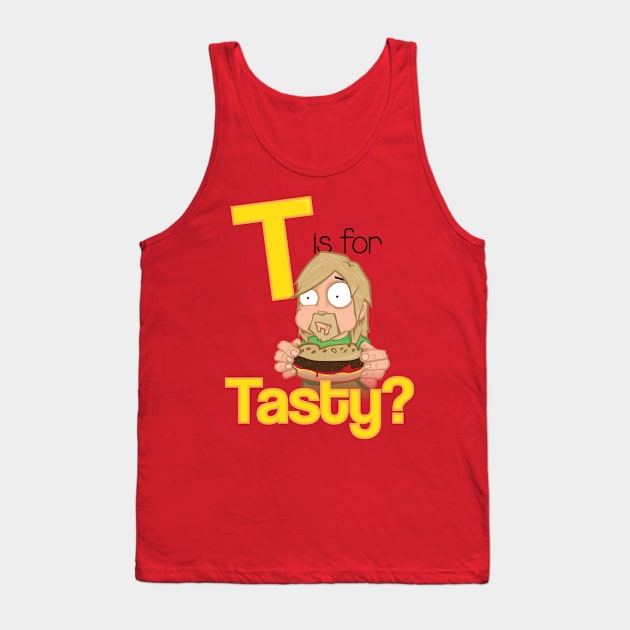 T is for Tasty Tank Top by hello@jobydove.com